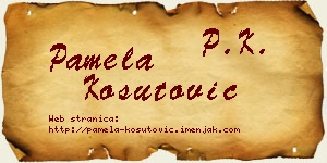 Pamela Košutović vizit kartica